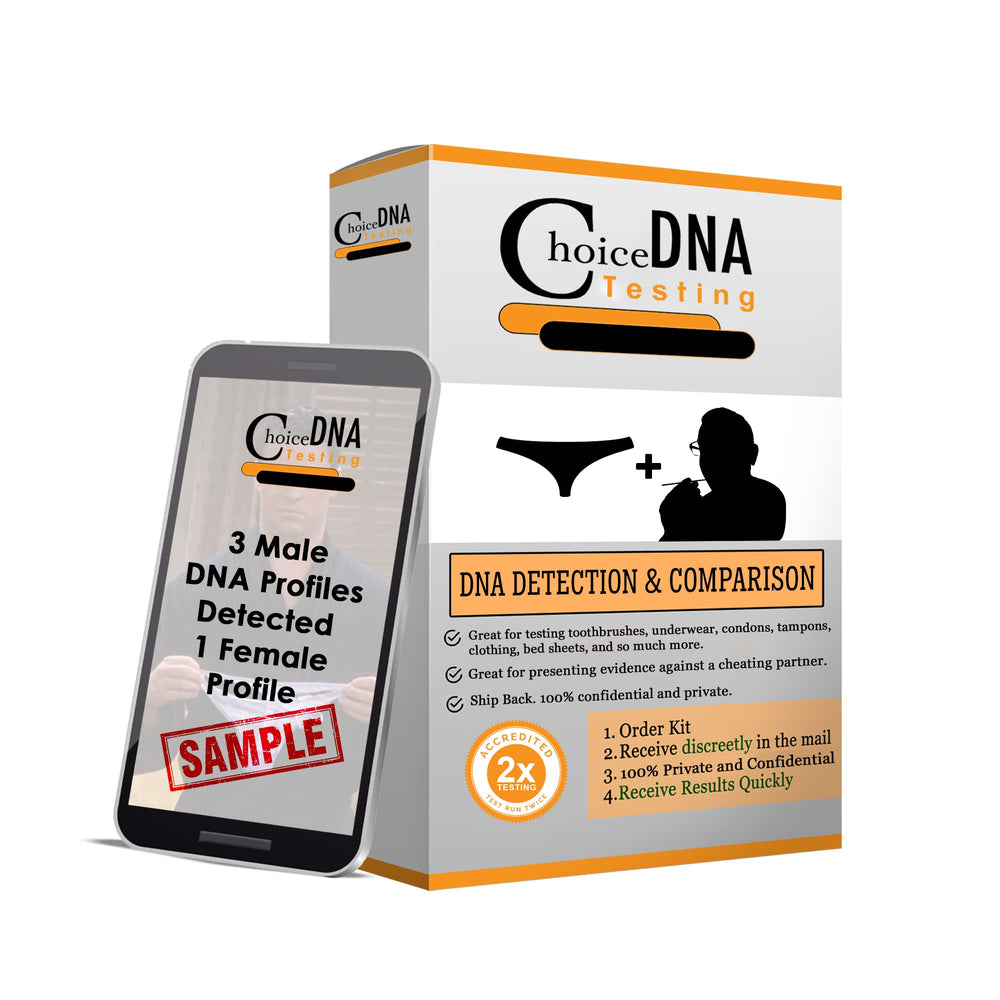 Choice DNA Testing Infidelity kit front view for discreet personal use.
