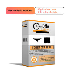 CHOICE DNA TESTING semen test kit instruction card guides you step by step