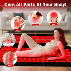 Cholas red light therapy mat flat surface for traditional full-body treatment.