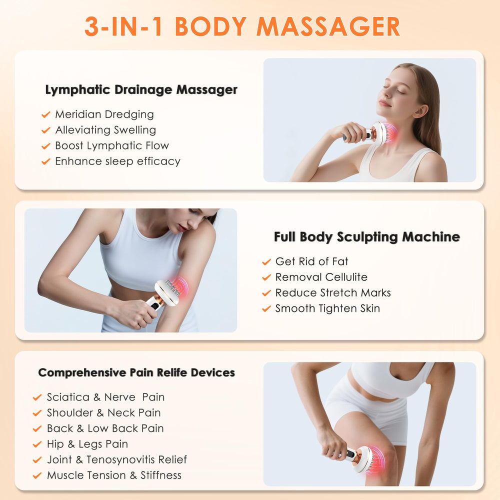 Choufaly lymphatic drainage massage in hands showing portability and ease
