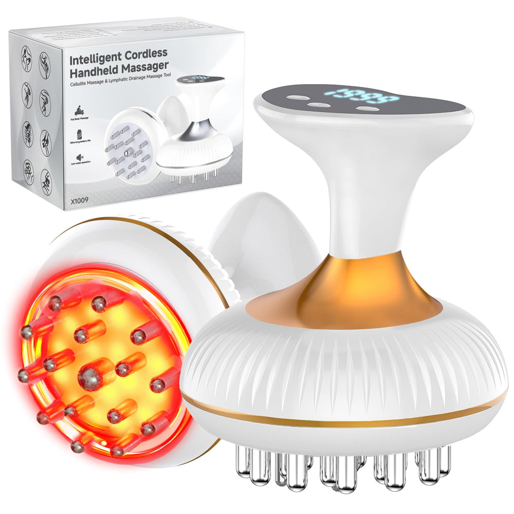 Choufaly lymphatic drainage massager front view showing potential swelling relief.