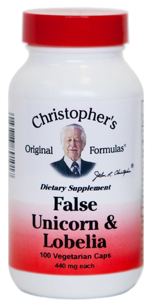 Christopher's Cleanse False Unicorn bottle for daily herbal use