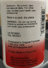 Christopher's Cleanse False Unicorn capsules for convenient daily intake