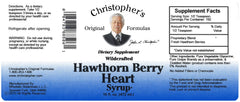 Glass serve scene with Christopher's Hawthorn Berry Heart Syrup showing versatile use