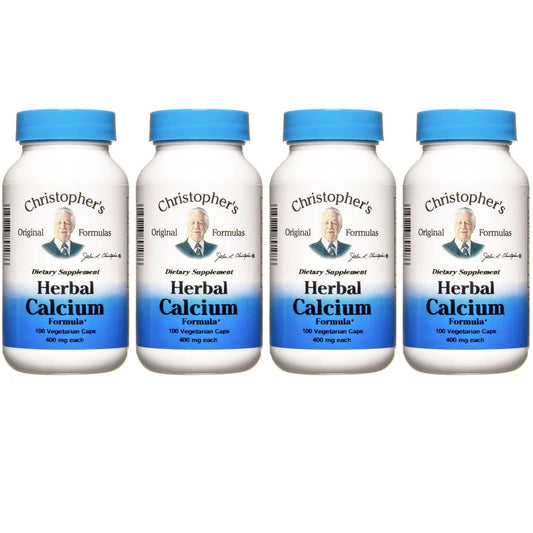 Christopher's Original Formulas Herbal Calcium bottle pack 4 supports ongoing bone support