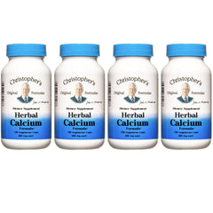 Christopher's Original Formulas Herbal Calcium bottle pack 4 supports ongoing bone support