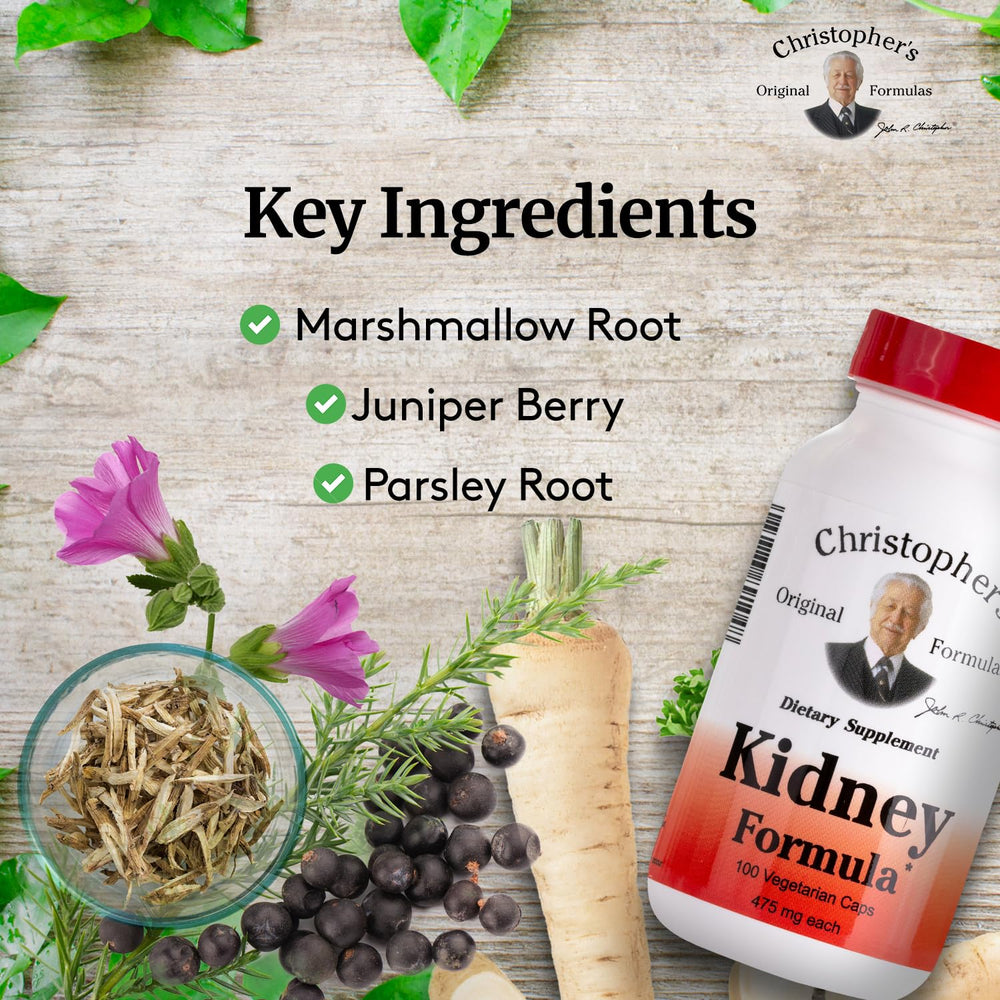 Christopher's Original Formulas Kidney Formula pack of 3 bottles for ongoing use.