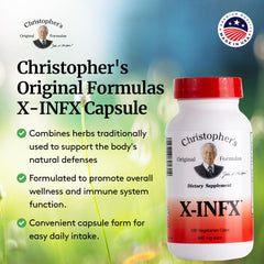 X-INFX label and packaging details from Christopher's Original Formulas aid informed use.