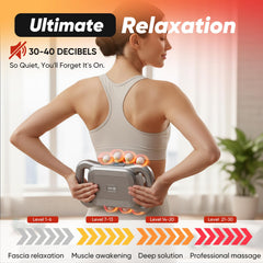 Chufa massage gun ideal for back, legs, and arms on the go