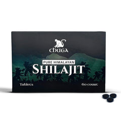 Chuga Shilajit tablets bottle and packaging for daily mineral support.