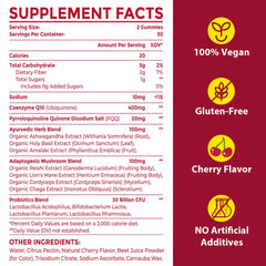 Ciaceae CoQ10 gummies in cherry flavor for tasty energy