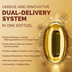 Ciaceae Shilajit extract energy boost in a convenient softgel.