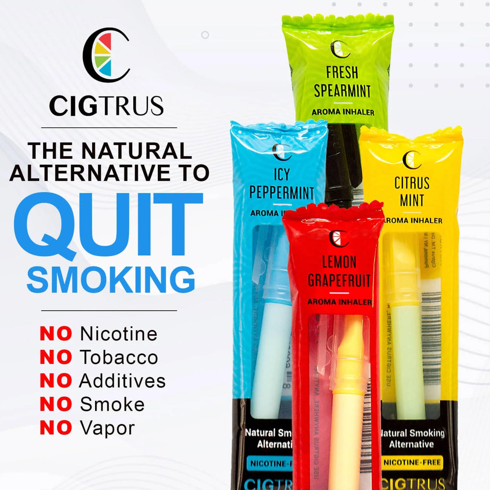 Cigtrus breath-freshening aroma freshens breath after meals and meetings.