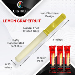 Cigtrus fresh flavor spearmint-grapefruit delivers a crisp puff without nicotine.