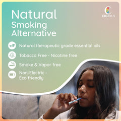 Cigtrus inhaler with premium essential oils for refreshing use