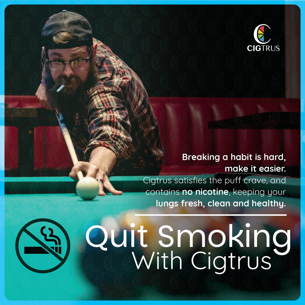 Cigtrus nicotine-free inhaler emphasizes safe, non-electronic design.