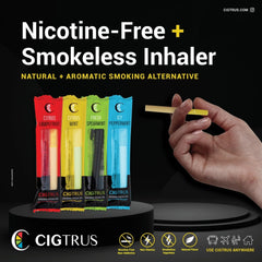 Cigtrus vaporless, non-electric design offers convenient use anywhere.