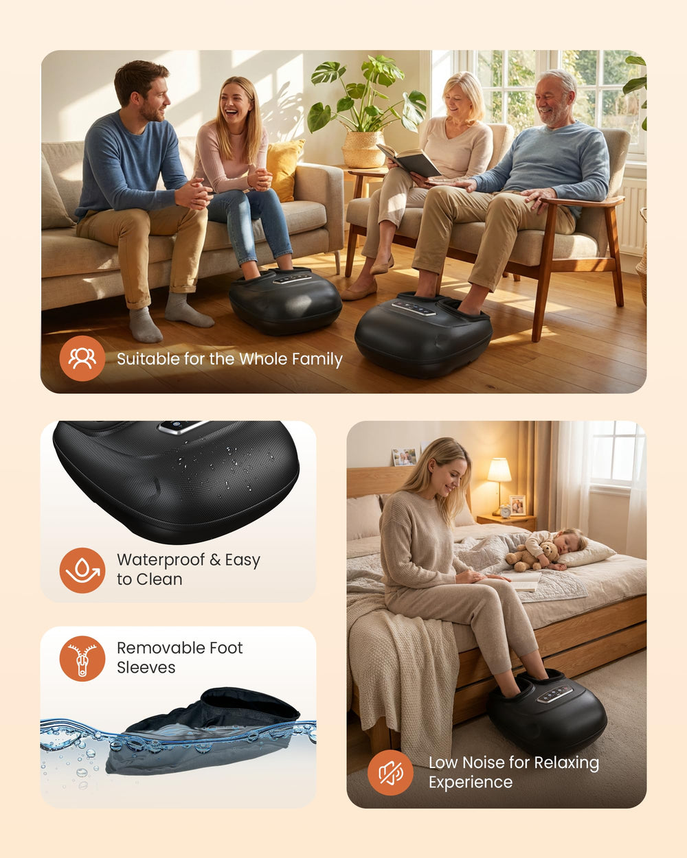 CILI heated massager with independent heat lets you customize warmth.