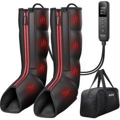 CINCOM leg massager heat control panel showcases customizable warmth for relaxed legs.