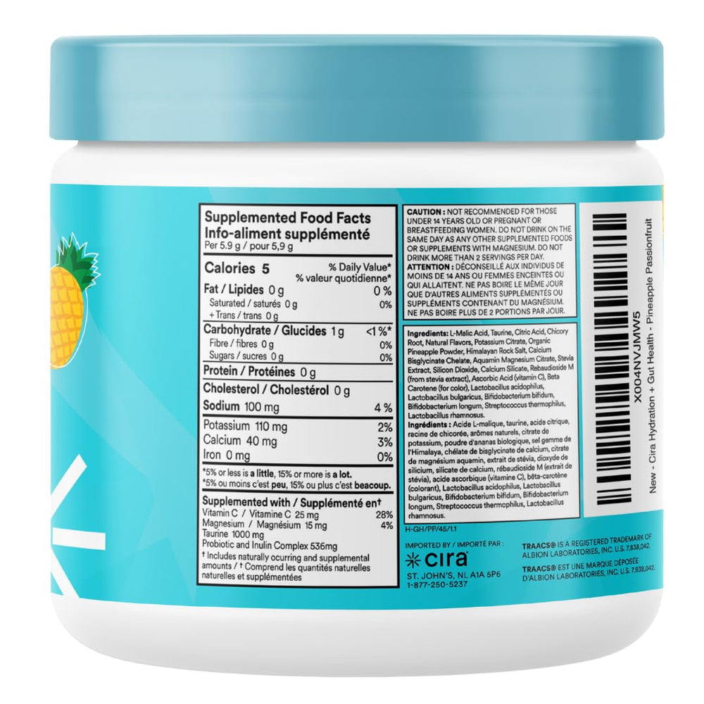 Cira Hydration Gut Health scoop showing easy daily dosing.