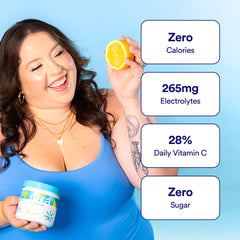 Cira Hydration powder stirred in a glass showcases easy, on the go hydration.