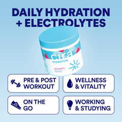 Cira Hydration Powder scoop measuring a precise dose for hydration on the go