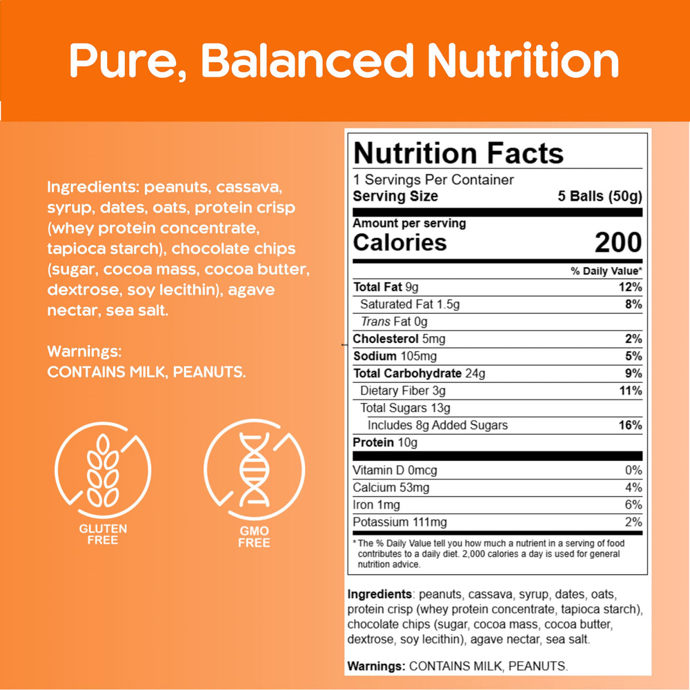 Circ Energy Bites close-up of peanuts and dates highlights wholesome ingredients