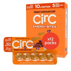 Circ Energy Bites tray with 12-pack shows easy portion-controlled snacking on the go
