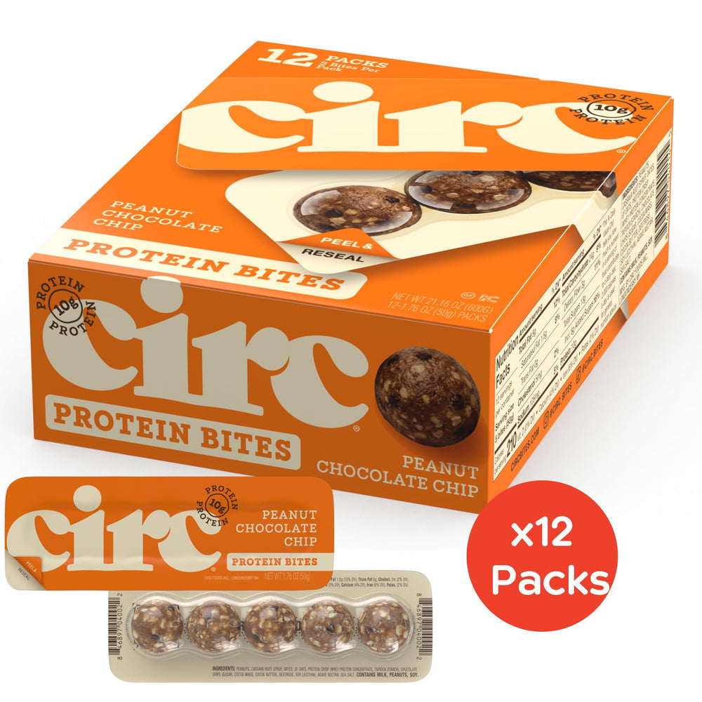 Circ Energy Bites resealable tray emphasizes freshness and portable convenience