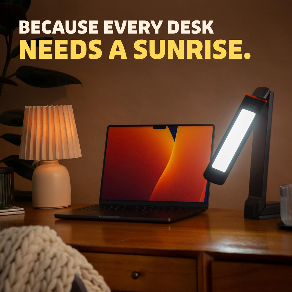 Weighted base keeps Lumos 2.0 stable on a busy desk