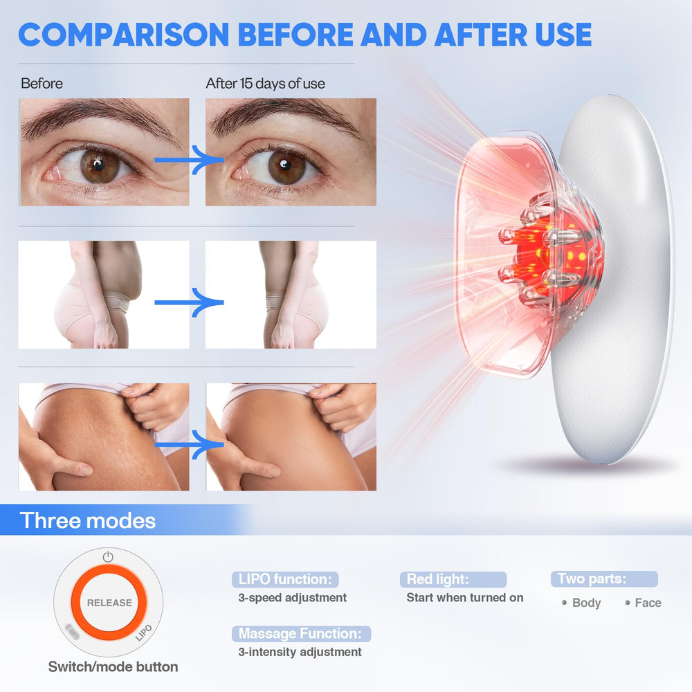 Ciyada 3-in-1 body sculpting machine heat indicator close-up for soothing sessions