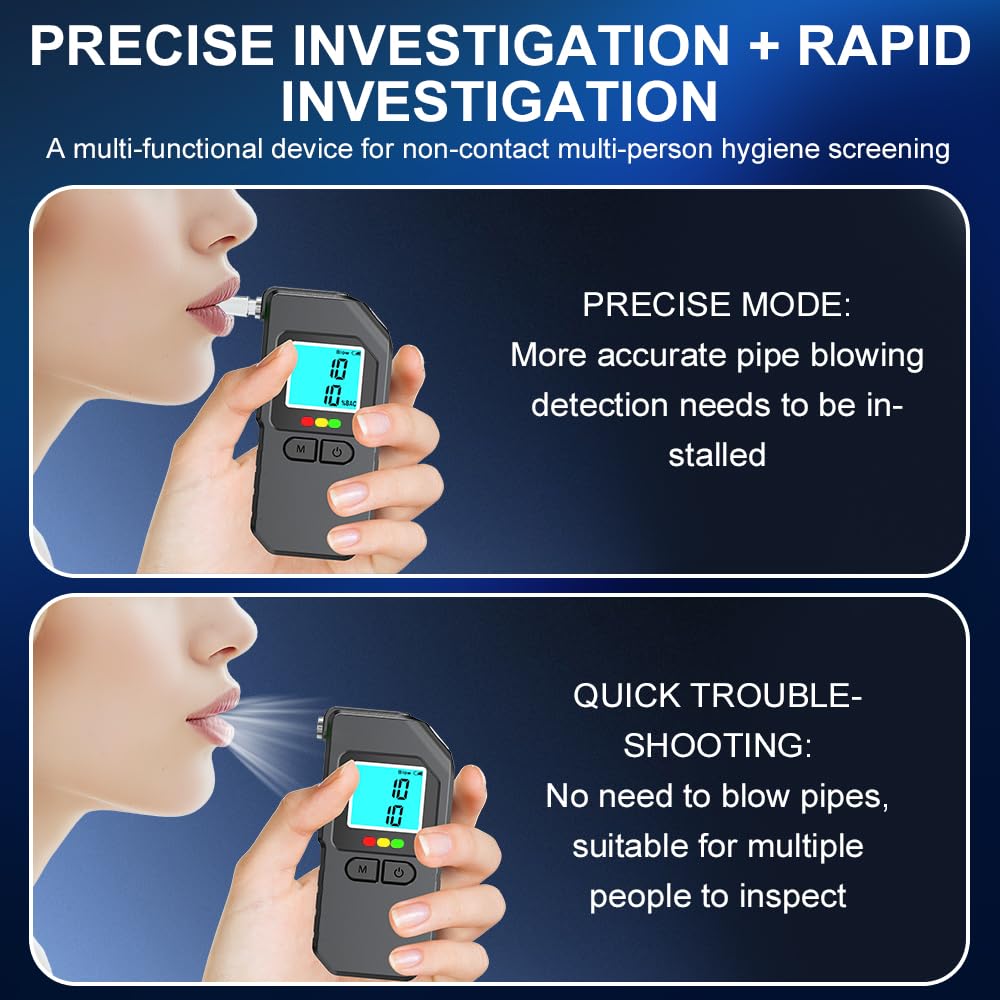 CJC Pro Breathalyzer two-mode design supports individual and group tests.