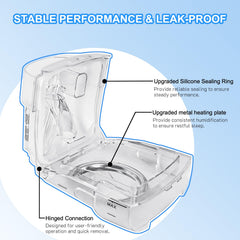 CKNET water chamber open view highlights original hinge design for easy cleaning.