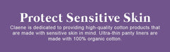 Claene organic cotton cover pad skin-friendly and suitable for sensitive skin.