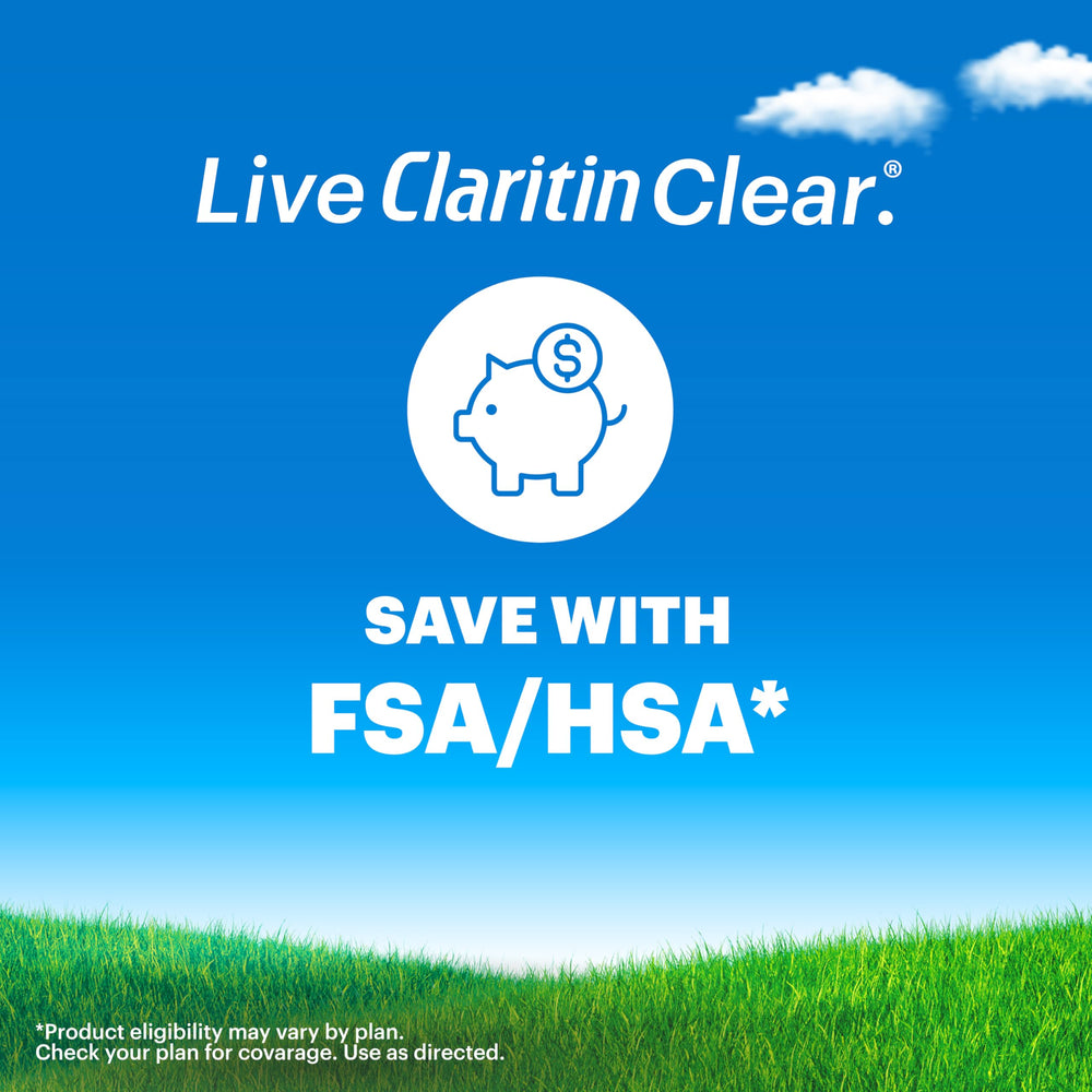 Claritin tablets in hand ready for daily allergy relief.