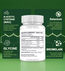 Clarusph NAC respiratory wellness concept with immune support focus.