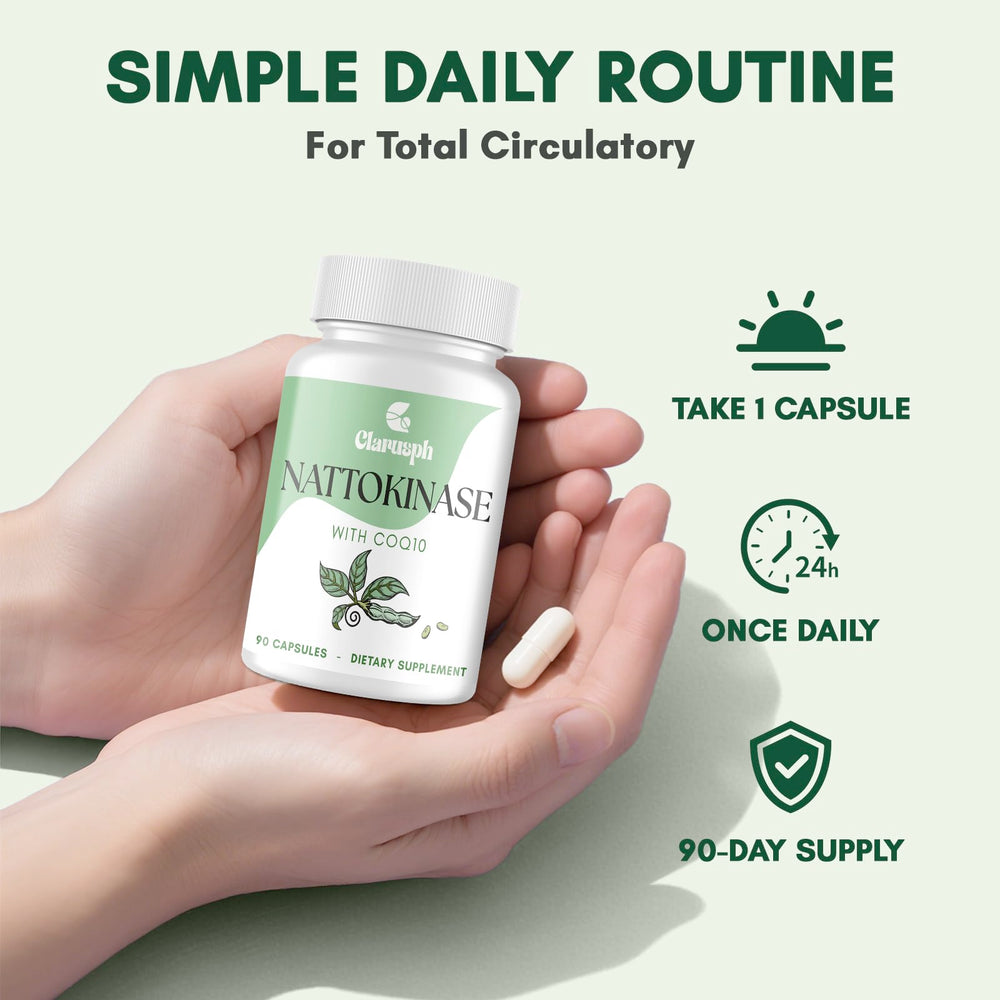 Clarusph bottle dispense view suggests easy daily dosing.