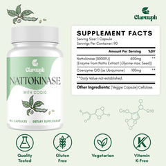 Clarusph vitamin K2-free tag signals no Vitamin K2 in formula.