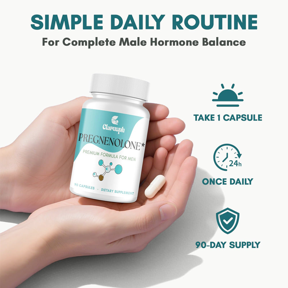 Clarusph simple daily routine package on a bedside table.