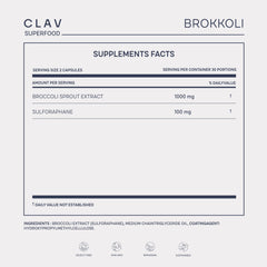 CLAV broccoli sprout extract verdant bottle for everyday wellness routine