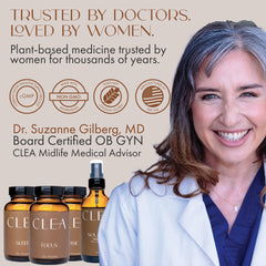 CLEA Midlife Focus capsules close-up showing texture for clarity.