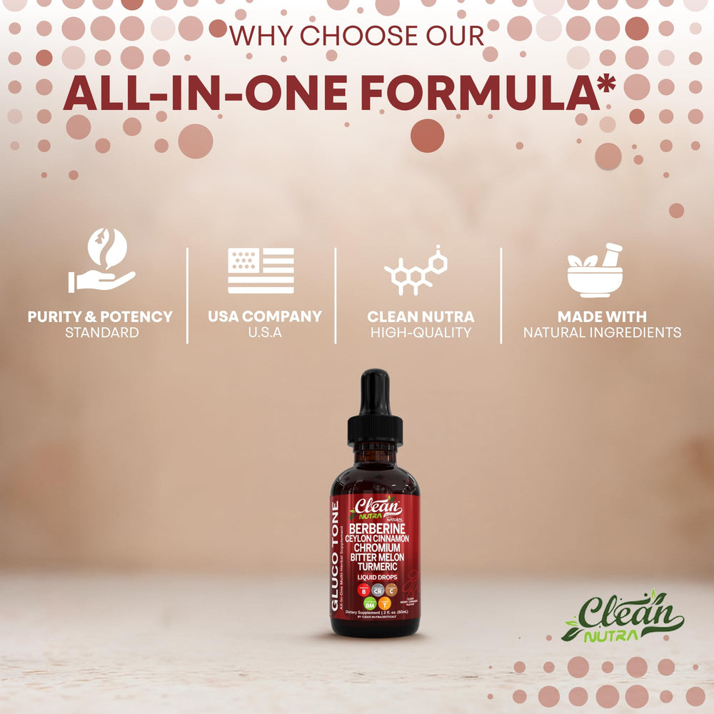 Clean Nutra Berberine gymnema sylvestre liquid emphasizes natural sweetness support