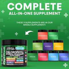 Clean Nutra Chlorophyll Capsules daily-use packaging highlights plant-based nutrition for busy days