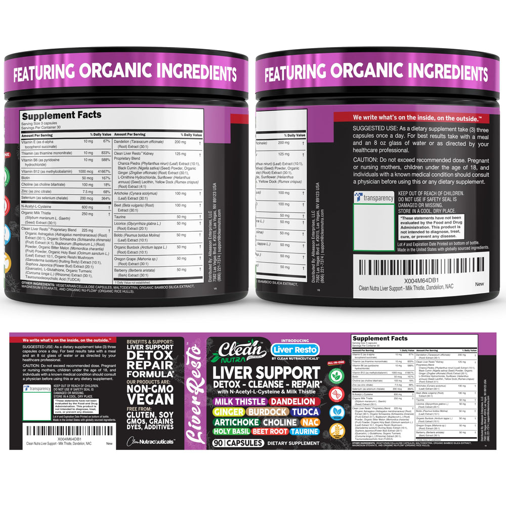 Clean Nutraceuticals Liver Resto packaging in hand demonstrates convenient daily routine
