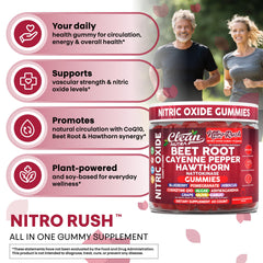 Clean Nutra Nitro Rush hawthorn berries underline botanical heart-friendly notes.