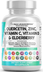 Clean Nutraceuticals Q Defend bottle featuring daily immune support capsules.