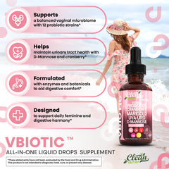 D-Mannose powder with scoop in Clean Nutra VBiotic packaging