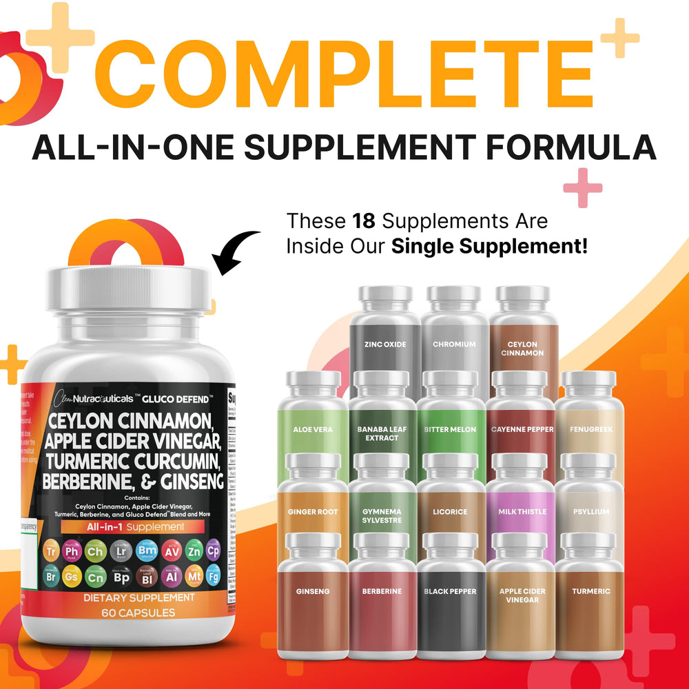 Clean Nutraceuticals berberine capsules with apple cider vinegar for convenient daily routine