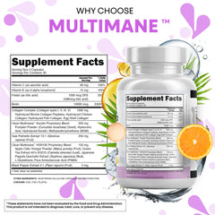 Clean Nutraceuticals biotin 10000mcg pills supporting healthy nails and hair growth.