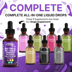 Clean Nutraceuticals Dandelion root liver support drops for daily wellness.